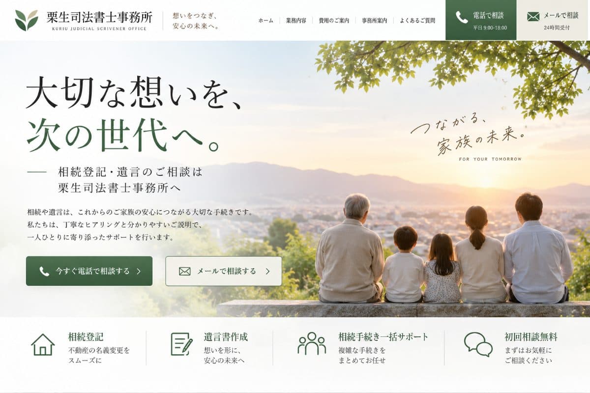 K司法書士事務所様 Webサイト