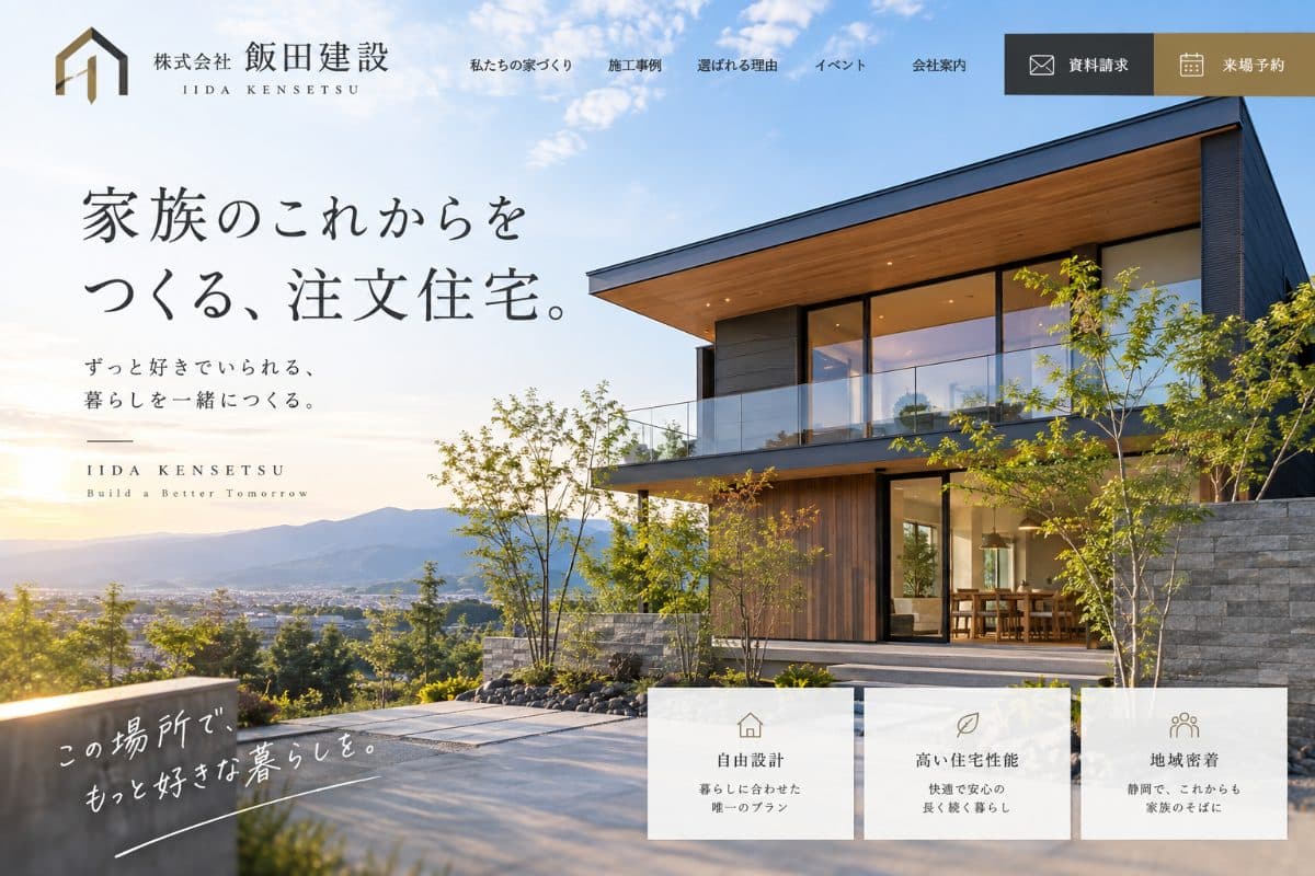 株式会社I建設様 Webサイト