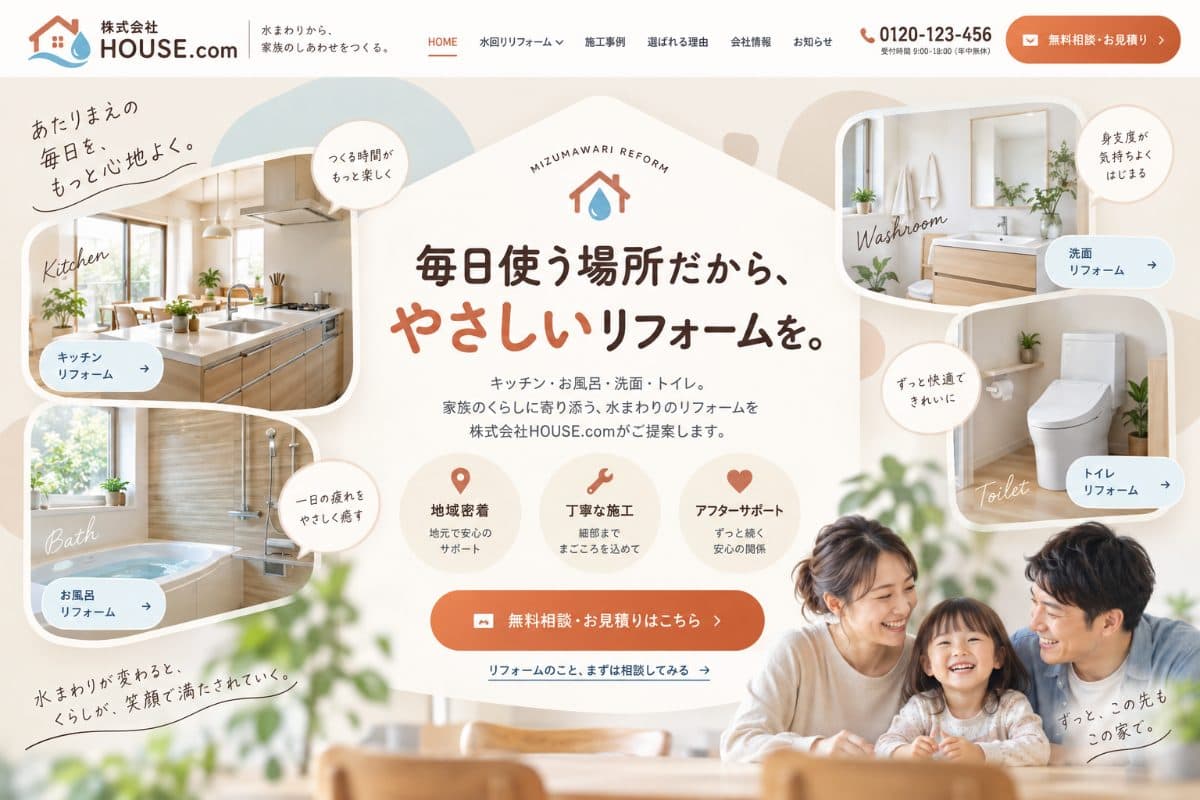 株式会社H様 Webサイト