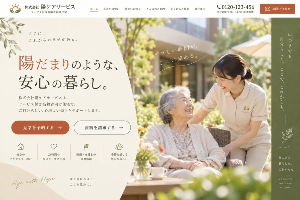 株式会社Yケアサービス様 Webサイト