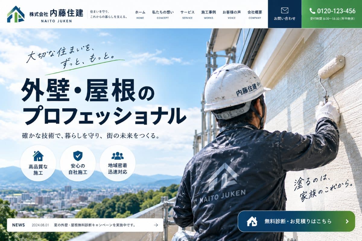 株式会社N住建様 Webサイト