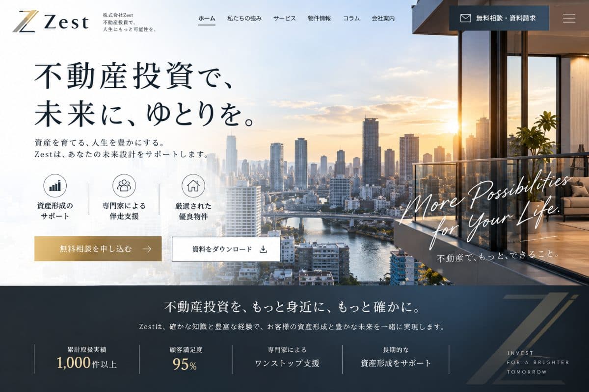 株式会社Z様 Webサイト