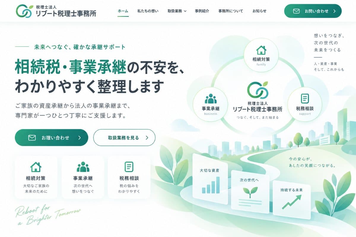 税理士法人R様 Webサイト