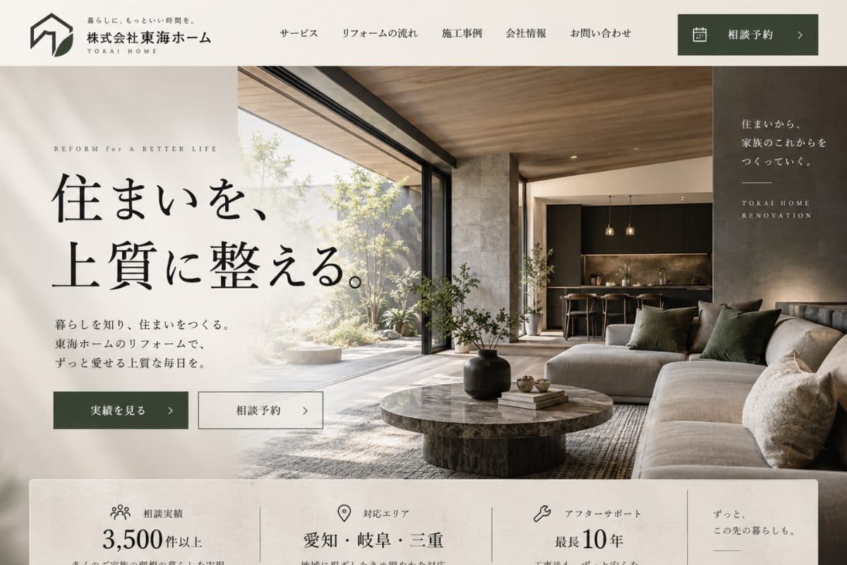 株式会社T様 Webサイト