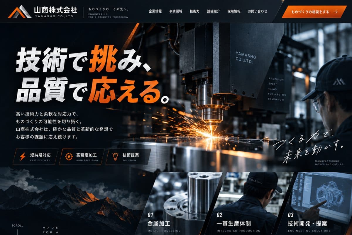 Y株式会社様 Webサイト