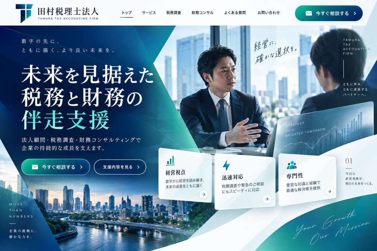 T税理士法人様 Webサイト