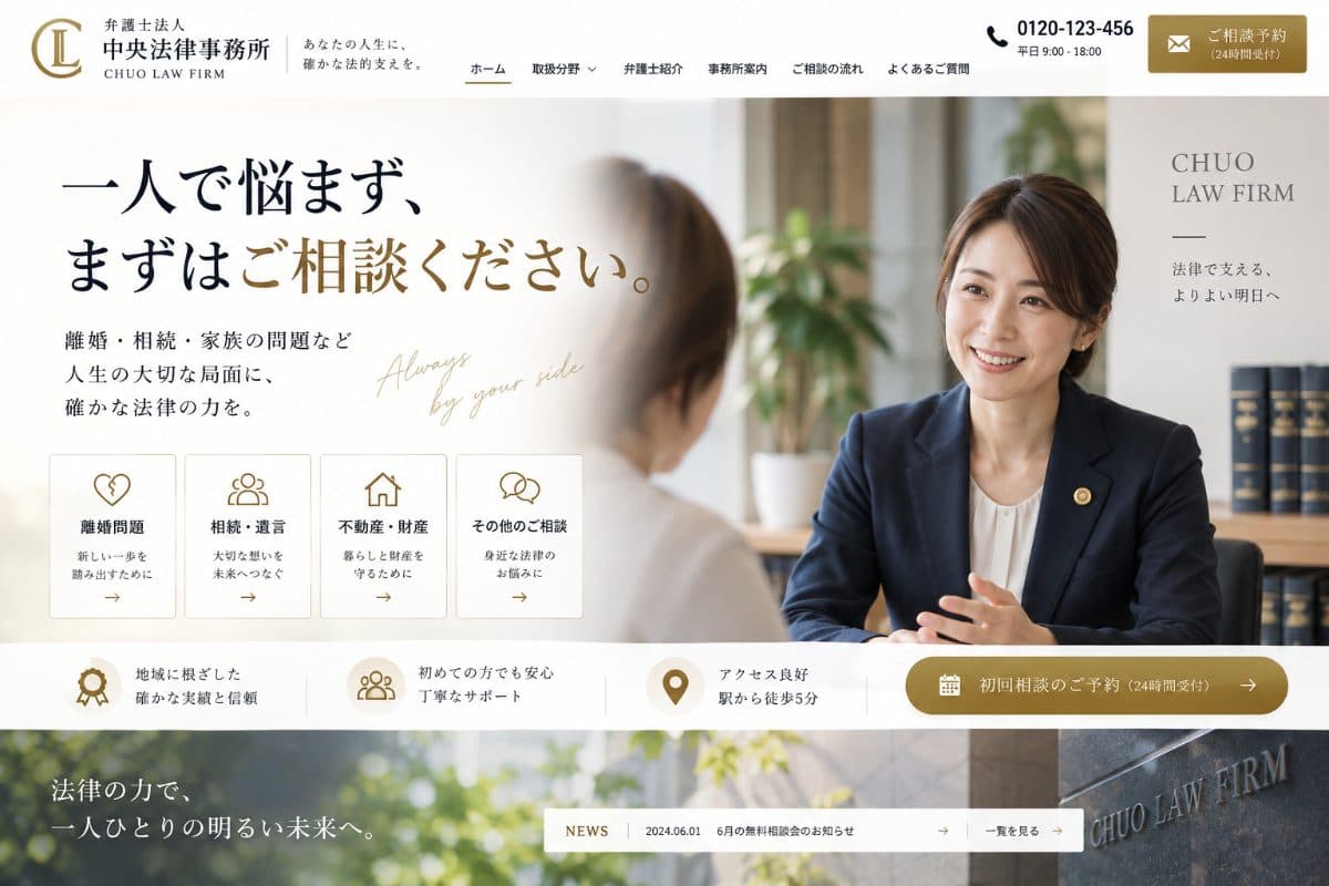 弁護士法人C法律事務所様 Webサイト
